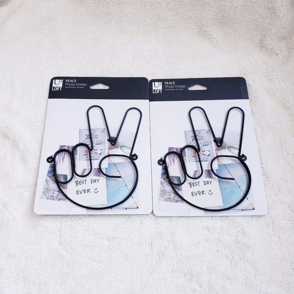 Set of 2 Umbra Loft Peace Photo Holder New - Picture 1 of 3